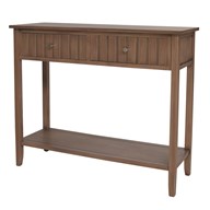 Brown Two Draw Console Table