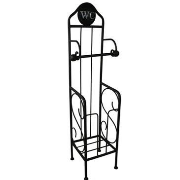 W.C TOILET ROLL STAND BLACK