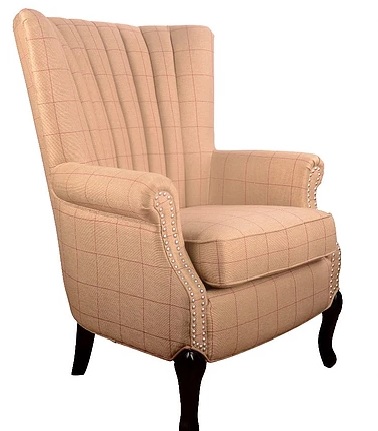 Cream With Red Stripe Armchair