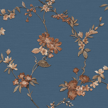 Fabric Touch Flower Wallpaper
